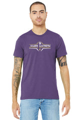 James Madison Dukes Premium Tri-Blend Tee Shirt - Striped James Madison Football Laces