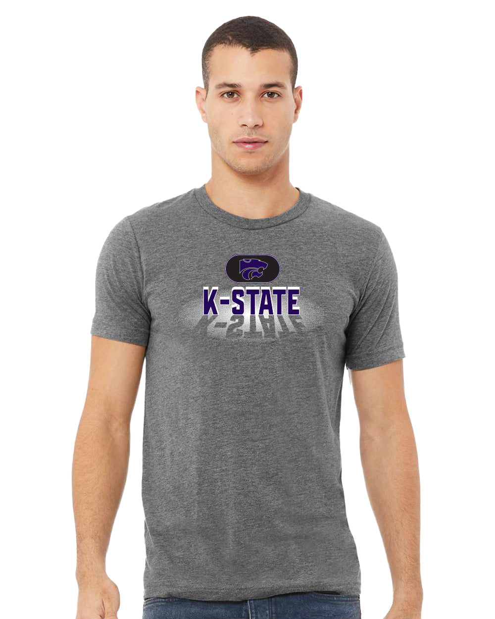 K-State Wildcats Premium Tri-Blend Tee Shirt - Spotlight and Shadow K-State