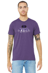 K-State Wildcats Premium Tri-Blend Tee Shirt - Spotlight and Shadow K-State