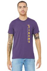 LSU Tigers Premium Tri-Blend Tee Shirt - Vertical Louisiana State University Tigers