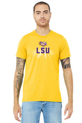 LSU Tigers Premium Tri-Blend Tee Shirt - Spotlight and Shadow LSU