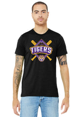 LSU Tigers Premium Tri-Blend Tee Shirt - LSU Baseball Diamond