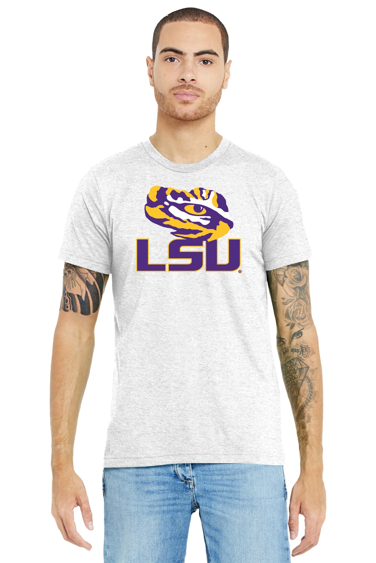 LSU Tigers Premium Tri-Blend Tee Shirt - Tiger Eye LSU