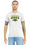 NDSU Bison Premium Tri-Blend Tee Shirt - Full Color NDSU Fade with Logo