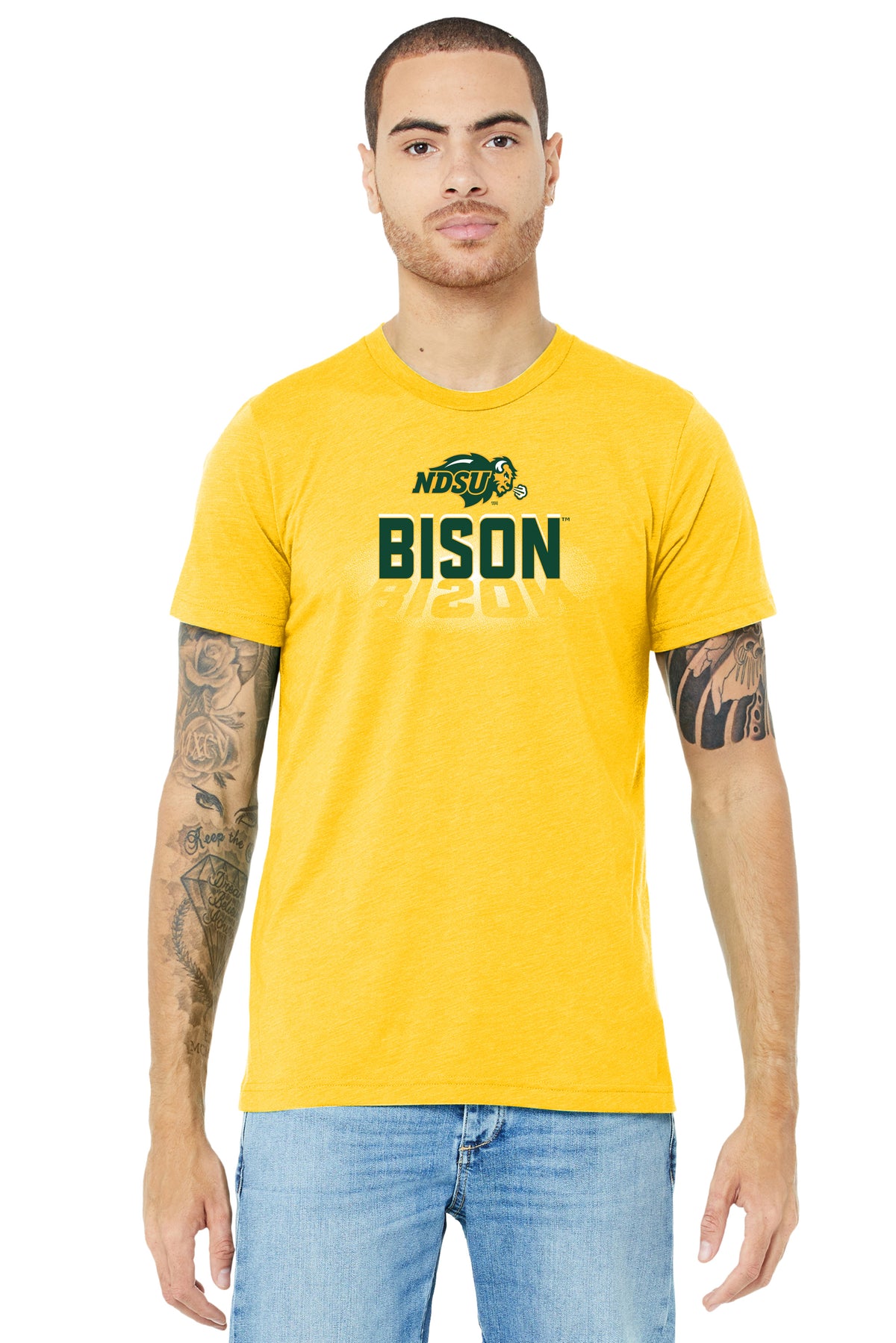 NDSU Bison Premium Tri-Blend Tee Shirt - Spotlight Bison