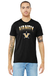 Vanderbilt Commodores Premium Tri-Blend Shirt - Vandy Arch Full Color Fade with Primary