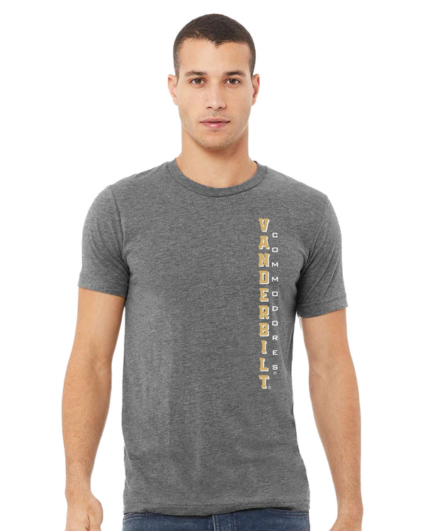 Vanderbilt Commodores Premium Tri-Blend Shirt - Vertical Vanderbilt Commodores