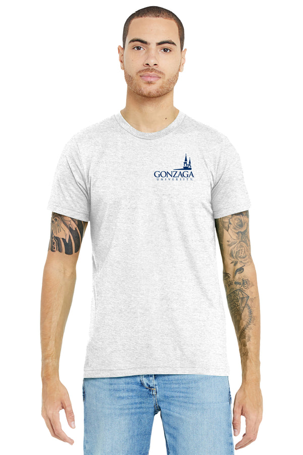 Gonzaga Bulldogs Premium Tri-Blend Tee Shirt - Gonzaga Spires