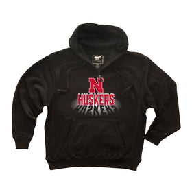 Nebraska Huskers Premium Fleece Hoodie - 3D Huskers Spotlight Shadow