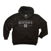 Nebraska Huskers Premium Fleece Hoodie - Nebraska Blackout Block N
