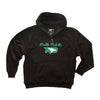 North Dakota Fighting Hawks Premium Fleece Hoodie - Full Color Script Fade Primary Logo