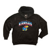 Kansas Jayhawks Premium Fleece Hoodie - Full Color Fade Kansas Logo