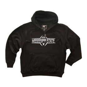 Mississippi State Bulldogs Premium Fleece Hoodie - Bulldogs Football Striped Laces