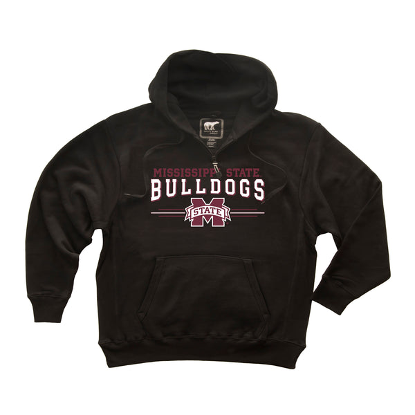 Mississippi State Bulldogs Premium Fleece Hoodie - MSU Bulldogs 3-Stripe