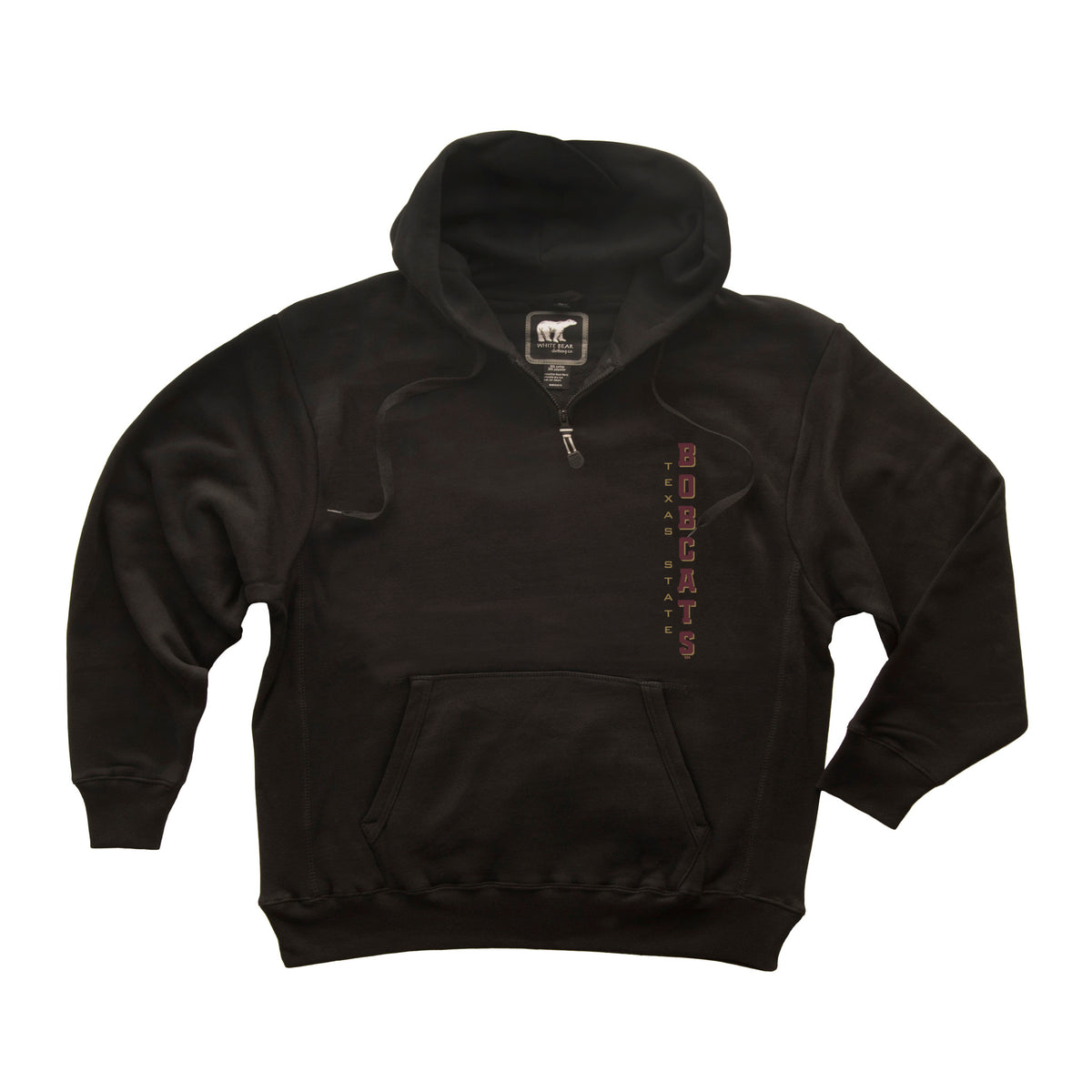 Texas State Bobcats Premium Fleece Hoodie - Vertical Texas State Bobcats