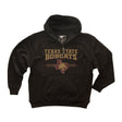 Texas State Bobcats Premium Fleece Hoodie - 3 Stripe State Outline Logo