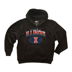 Illinois Fighting Illini Premium Fleece Hoodie - Full Color Fade Illinois Arch