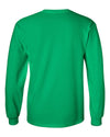 North Dakota Fighting Hawks Long Sleeve Tee Shirt - Full Color Script Fade Primary Logo