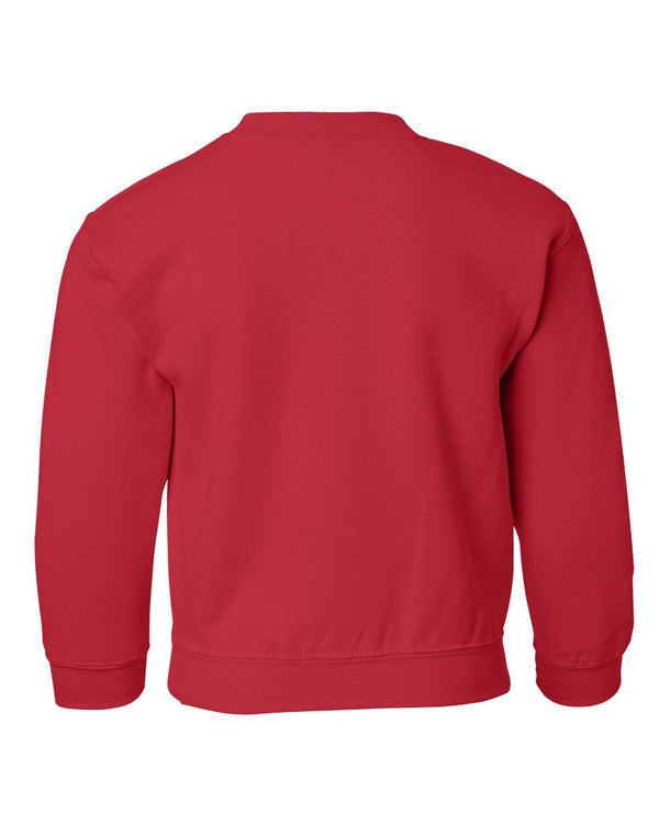 South Dakota Coyotes Youth Crewneck Sweatshirt - Coyotes Full Color Fade Primary Logo