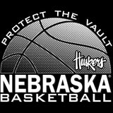 Women's Nebraska Huskers Long Sleeve Hooded Tee Shirt - Nebraska Basketball Logo