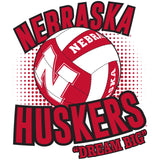 Women's Nebraska Huskers Long Sleeve Hooded Tee Shirt - Huskers Volleyball Dream Big