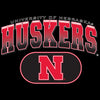 Nebraska Huskers Youth Crewneck Sweatshirt - Full Color Huskers Fade with Block N