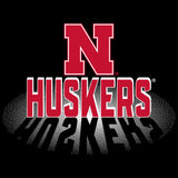 Nebraska Huskers Hooded Sweatshirt - 3D Huskers Spotlight Shadow
