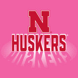 Women's Nebraska Huskers Premium Tri-Blend Tee Shirt - 3D Huskers Spotlight Shadow