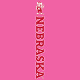 Women's Nebraska Huskers Premium Tri-Blend Tee Shirt - Vertical Nebraska Herbie Husker