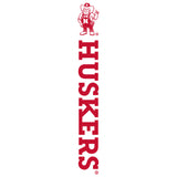 Women's Nebraska Huskers Long Sleeve Hooded Tee Shirt - Vertical Huskers Herbie Husker