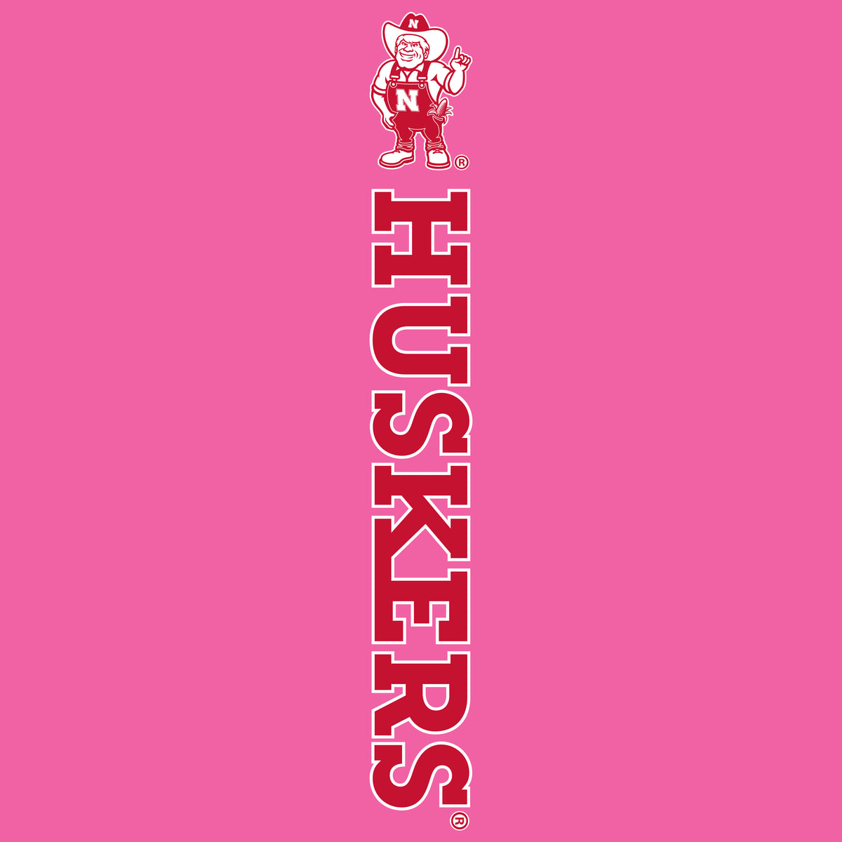 Women's Nebraska Huskers Premium Tri-Blend Tee Shirt - Vertical Huskers Herbie Husker
