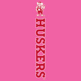 Women's Nebraska Huskers Premium Tri-Blend Tee Shirt - Vertical Huskers Herbie Husker