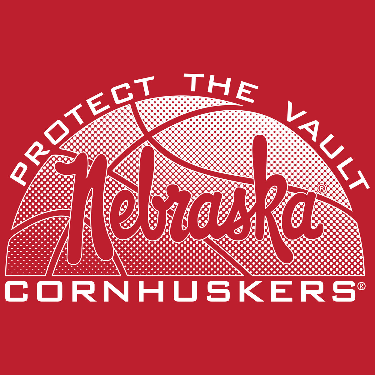 Nebraska Huskers Boys Tee Shirt - Script Nebraska Basketball