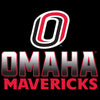 Women's Omaha Mavericks Long Sleeve V-Neck Tee Shirt - Full Color Fade Omaha