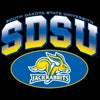 South Dakota State Jackrabbits Crewneck Sweatshirt - SDSU Full Color Fade Plus Primary Logo