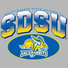 South Dakota State Jackrabbits Hooded Sweatshirt - SDSU Full Color Fade Plus Primary Logo