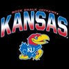 Kansas Jayhawks Crewneck Sweatshirt - Full Color Fade Kansas Logo