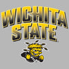 Women's Wichita State Shockers Long Sleeve V-Neck Tee Shirt - Wichita State Full Color Fade