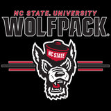 North Carolina State Wolfpack Tee Shirt - 3-Stripe Primary Logo