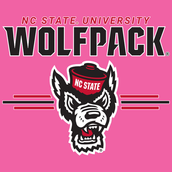 Women's North Carolina State Wolfpack Premium Tri-Blend Tee Shirt - 3-Stripe Primary Logo