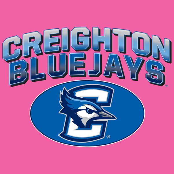 Women's Creighton Bluejays Premium Tri-Blend Tee Shirt - Full Color Fade Primary Logo Oval