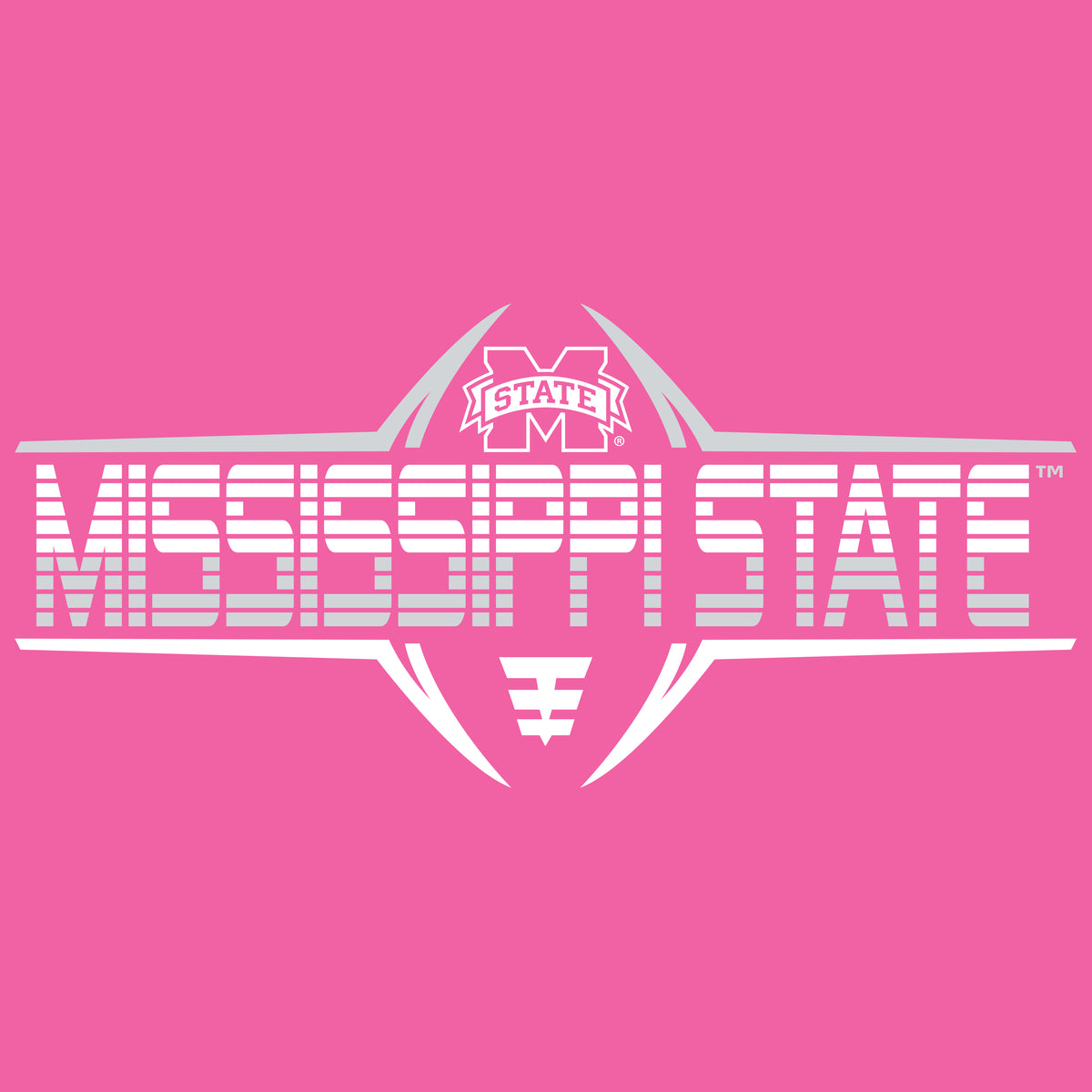 Women's Mississippi State Bulldogs Premium Tri-Blend Tee Shirt - Bulldogs Football Striped Laces