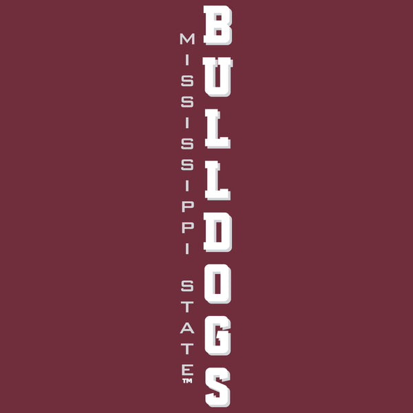 Mississippi State Bulldogs Premium Tri-Blend Tee Shirt - Vertical Mississippi State Bulldogs