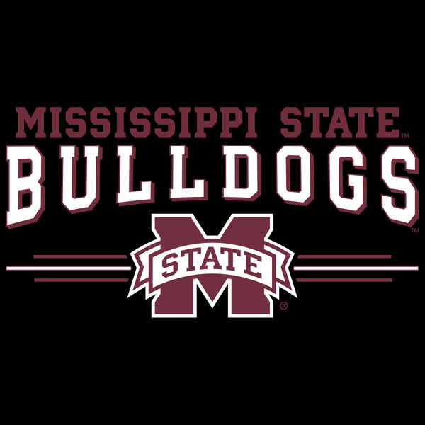 Mississippi State Bulldogs Crewneck Sweatshirt - MSU Bulldogs 3-Stripe