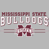 Mississippi State Bulldogs Crewneck Sweatshirt - MSU Bulldogs 3-Stripe