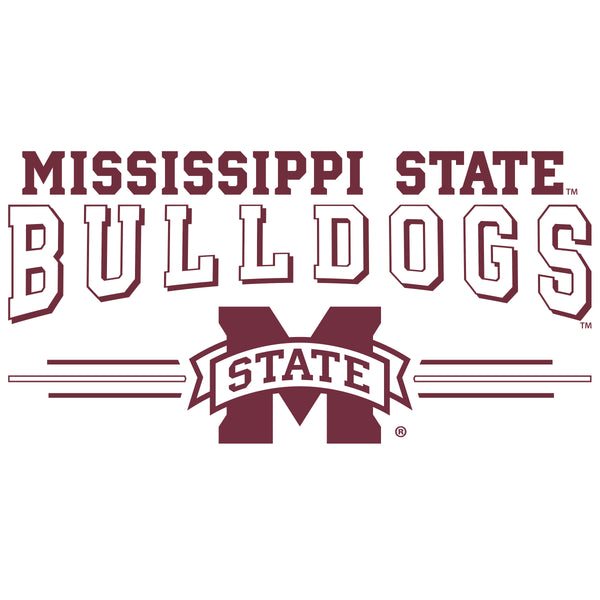 Mississippi State Bulldogs Tee Shirt - MSU Bulldogs 3-Stripe