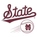 Women's Mississippi State Bulldogs Long Sleeve V-Neck Tee Shirt - Mississippi State Baseball