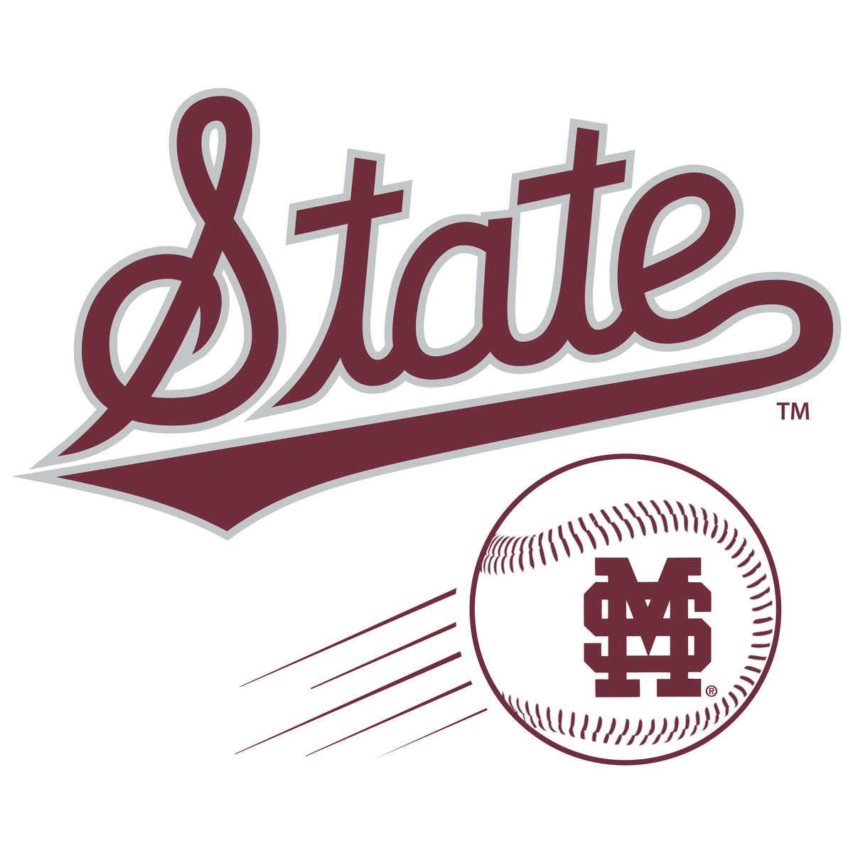 Women's Mississippi State Bulldogs Long Sleeve Hooded Tee Shirt - Mississippi State Baseball