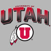 Women's Utah Utes Long Sleeve V-Neck Tee Shirt - Full Color Fade Utah Utes Logo