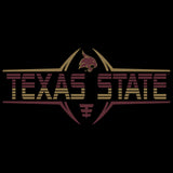 Texas State Bobcats Premium Fleece Hoodie - Striped Texas State Football Laces